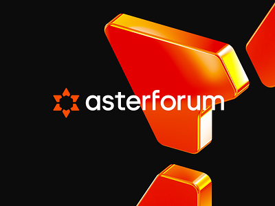 asterforum arrow blockchain branding flower geometric identity logo logo designer modern modern logo star symbol