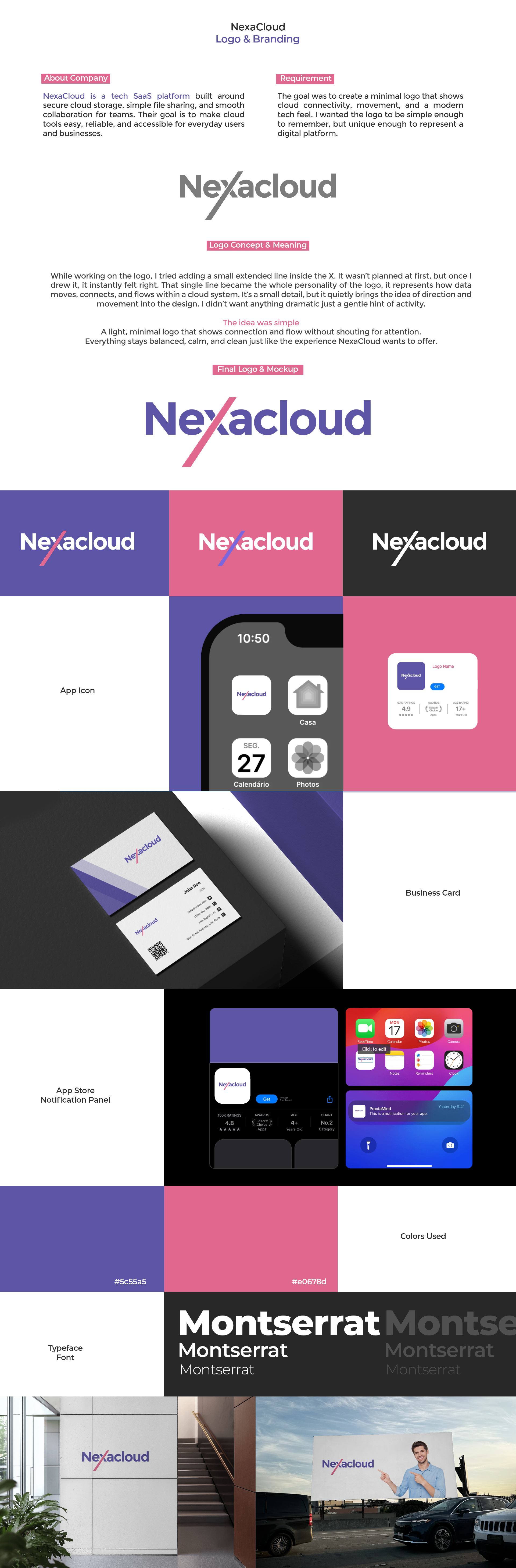Logo & Brand Identity Design | Tech SaaS Logo-NexaCloud branding graphicdesigner logo logodesigner prasad venkatesh venkateshprasad