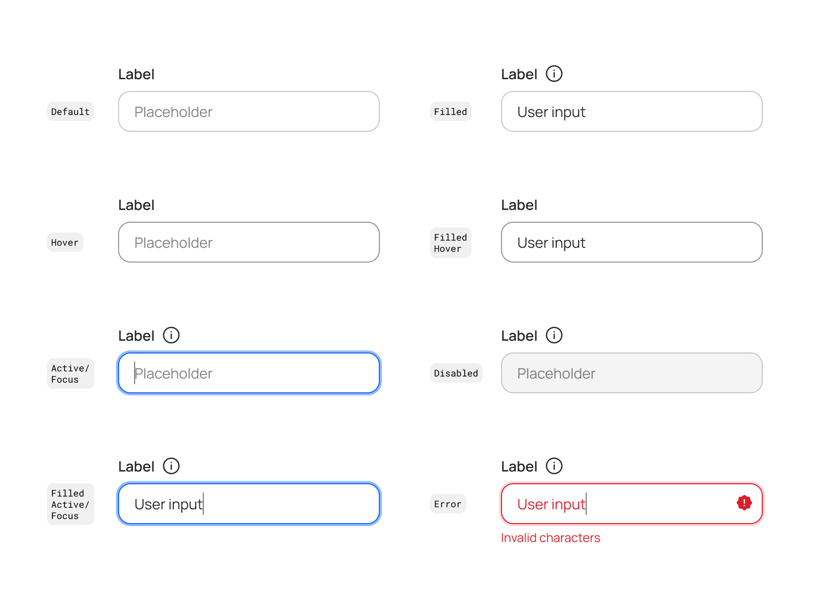 Input states input input field states ui