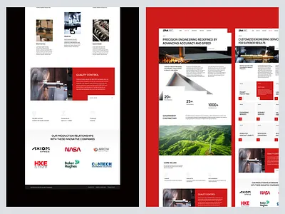 Corporate Industrial Website Concept – High-Impact Red & White dashboard ui design system figma design graphic design mobile ui product design prototyping responsive design style guide ui components ui design ui layout ui patterns user experience user flows user interface ux design web ui webflow wireframes