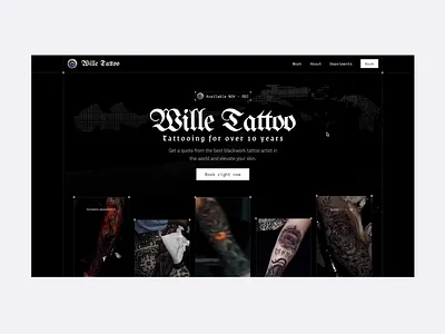 Tattoo Landing Page