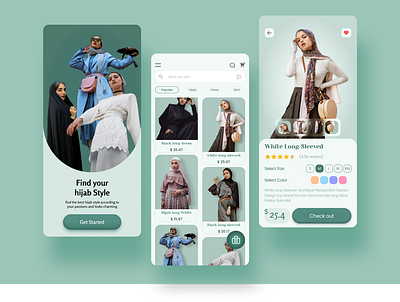 Hijab Fashion Design App Concept designconcept e commerce fashion hijab ui uiux