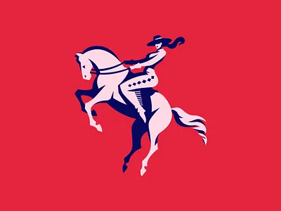 Rider branding country cowboy cowgirl design graphic design hat horse riding icon illustration logo logo design minimalist ranch rider rodeo vector western wild west