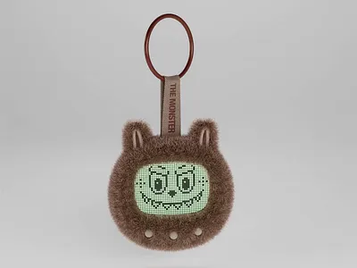 Labubu Tamagotchi animation bichinho virtual character cinema4d concept fur labubu labubu tamagotchi pet pixaki pixel art popmart redshift virtual pet