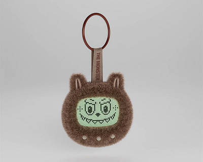 Labubu Tamagotchi animation bichinho virtual character cinema4d concept fur labubu labubu tamagotchi pet pixaki pixel art popmart redshift virtual pet