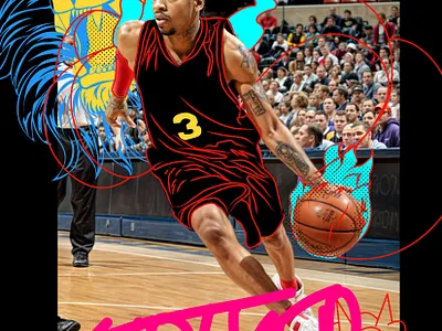 Striker basketball branding colorful design doodles graphic design illustration illustrator