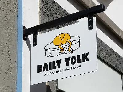 Daily Yolk 🍳 Identity branding design download free freebie graphic design identity logo mockup mockups paper bag psd sign template typography