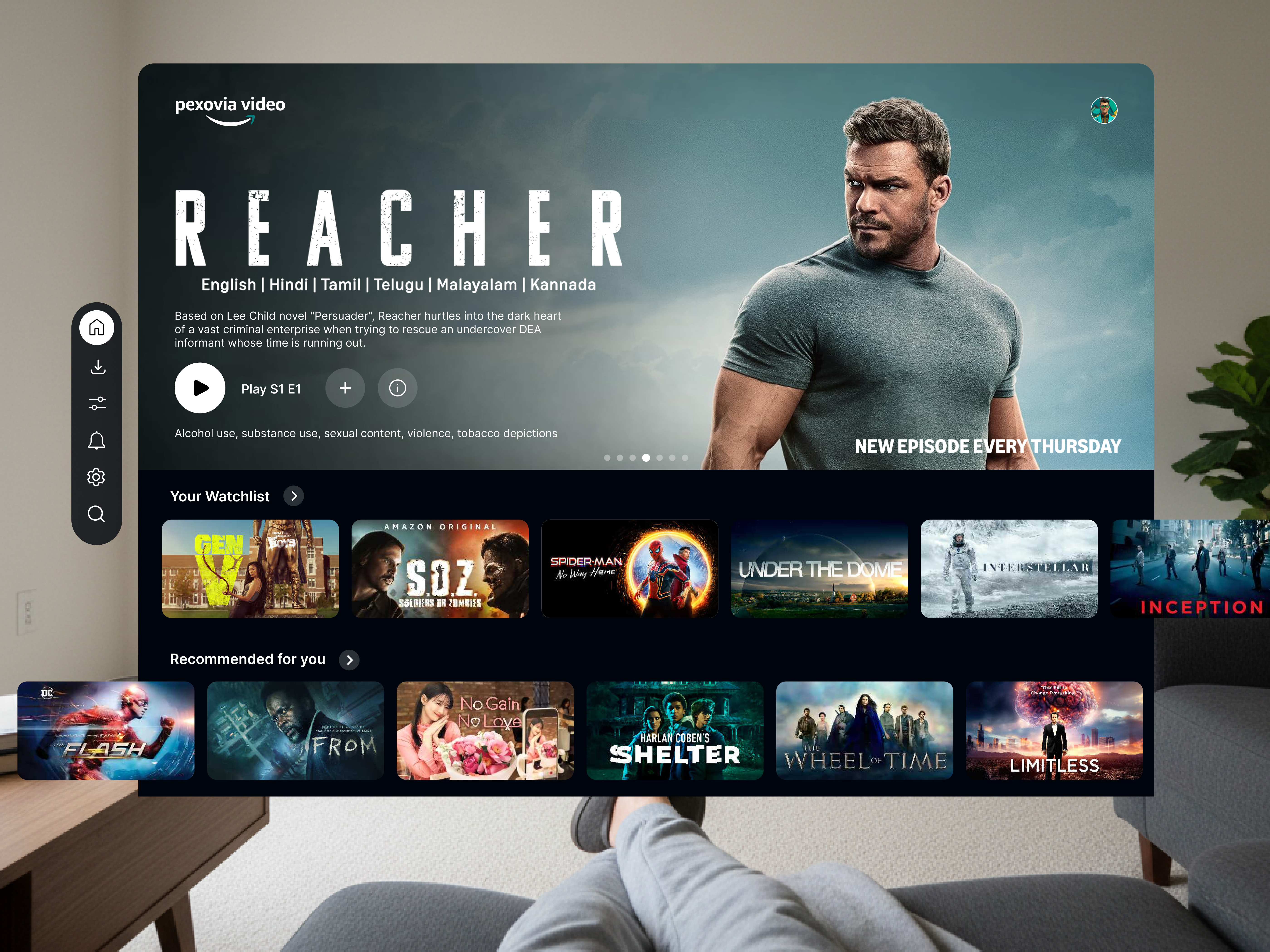 Immersive VR OTT Streaming App UI/UX Design app interface 2025 clean ui concept dark theme futuristic ui design hero section design media streaming ui minimal ui design modern ui ux movie app ui ott app design smart tv ui design streaming app ui tv app interface ui ux inspiration ux design concept vr app ui vr dashboard ui vr experience design vr interface design vr ott ui