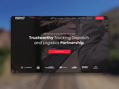 Point Express Logistics - Website logistics logistics website motion graphics supply supply chain track ui ux webflow webflow development website design website development