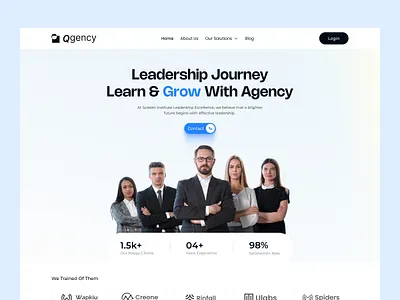 Corporate Leadership • Web UI agency landing page business agency business growth clean ui corporate branding corporate design corporate website creative agency landing page design leadership leadership training minimal design modern ui professional professional website saas web ui uiux design uxui web design