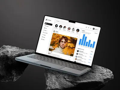 Social Media Web App Design: Modern, Minimal & Community-Driven branding clean community concept creative dashboard inspiration interface minimal modern product prototype social media social media design ui ux visual web web app design web design