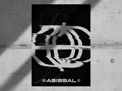 Abissal Urban Zone Branding branding download glued poster identity illustration logo mockup mockups poster premium psd template typography wall