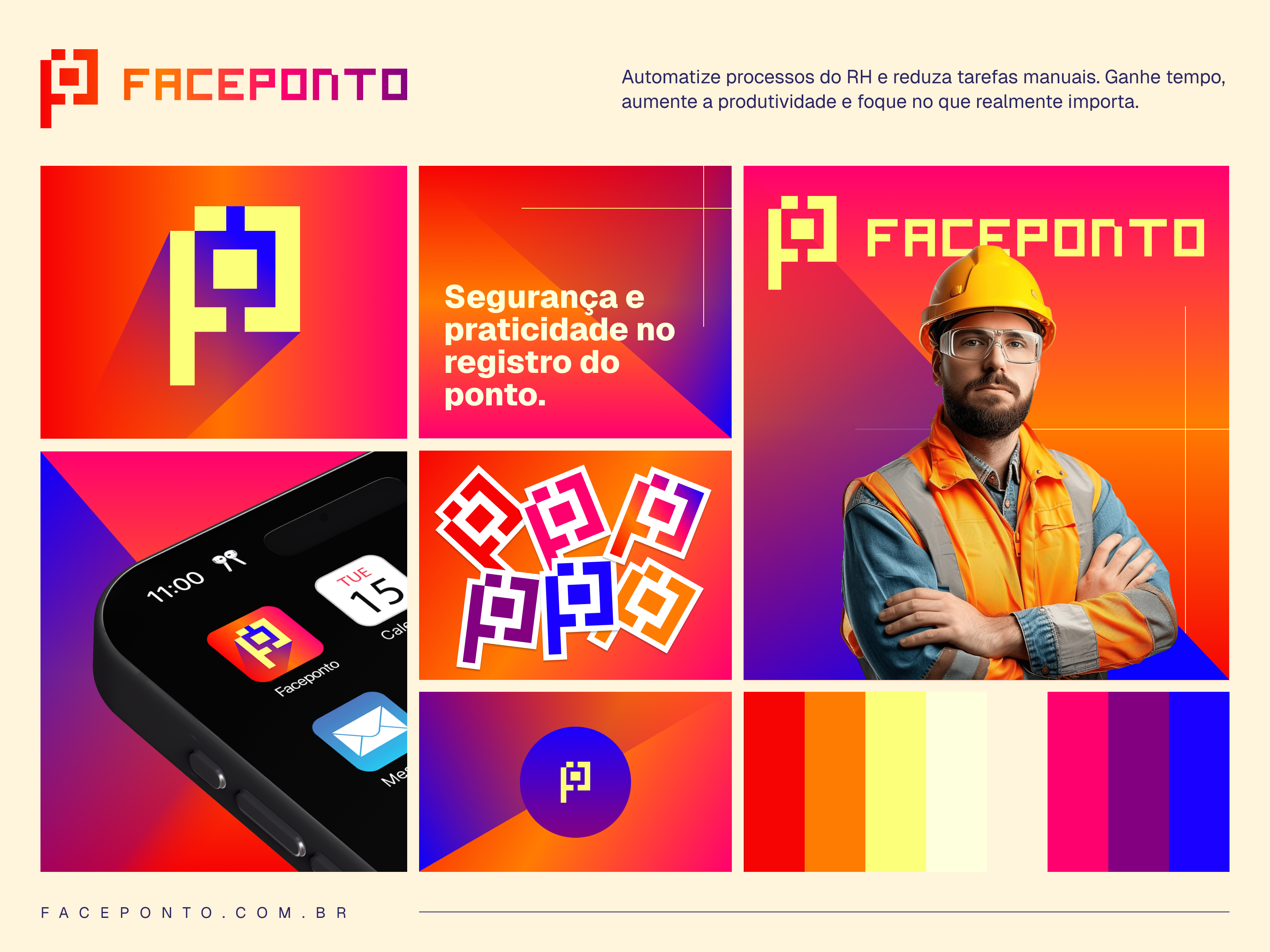 Faceponto branding design identity logo visual