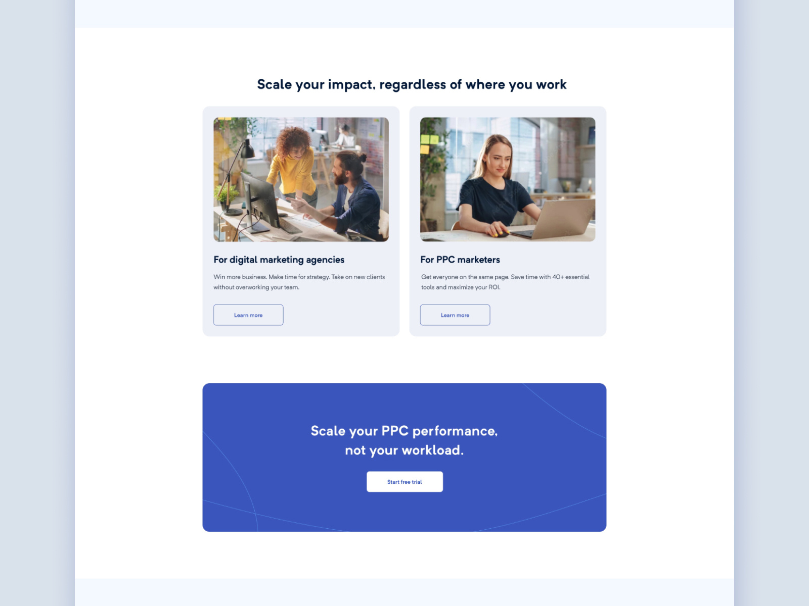 Example of High Converting Landing Page Design