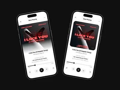 #03 Music App - Left or Right 🧐 mobile app music app music song song app ui kit