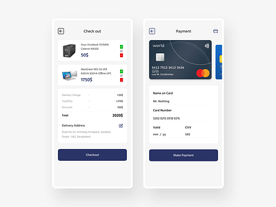 Checkout and Payment Screens checkout credit card dailyui design gateway interface layout mobile mobile banking payment ui uiux ux
