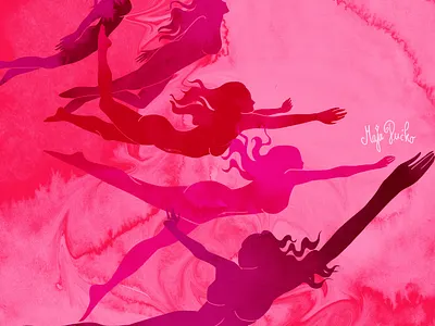 love mermaids by maja pučko design graphic design illustration