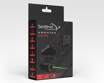 Packaging Design – Premium Tech, Security & Tracking Device Box dribbble tech showcase electronic device packaging futuristic packaging design gadget packaging gps tracker packaging hardware device box high end tech packaging innovative product packaging matte black packaging modern tech design premium tech branding product box mockup retail tech packaging security device packaging sentinel armatek core design smart device box design tactical packaging concept tech brand identity tech packaging design tracking device box