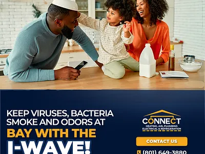 Connect Heating and Cooling, Utah branding design graphic design logo social media