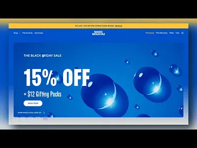 Magic Molecule a Skin Care Brand Website - Shopify Website magic molecule shopify design shopify website skin care brand skin care website