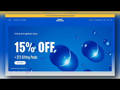 Magic Molecule a Skin Care Brand Website - Shopify Website magic molecule shopify design shopify website skin care brand skin care website