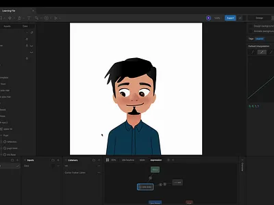 Personal Avatar - Rive Interactive Animation animation motion graphics