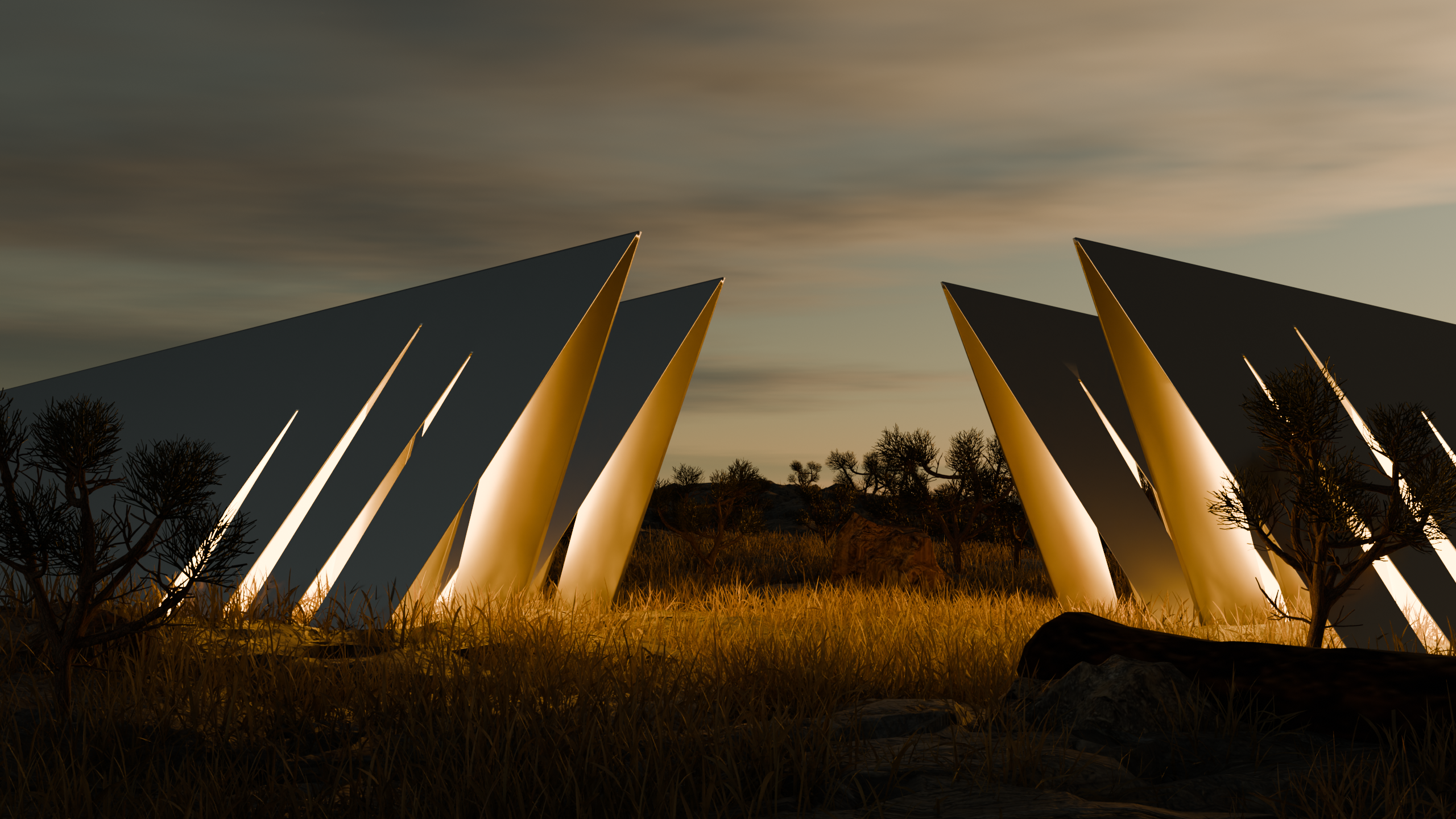 3D Architecture Design 3d design 3d render architecture blender3d cgi conceptart design digitalart environment futuristic lighting monument moody scifi substancepainter surreal
