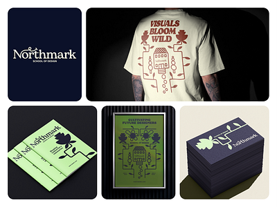 NORTHMARK BRAND IDENTITY booklet brand identity brand identity design branding business cards craftmanship creatives design school flyer graphic design illustration logo logo design merch design modern print print design visual identity