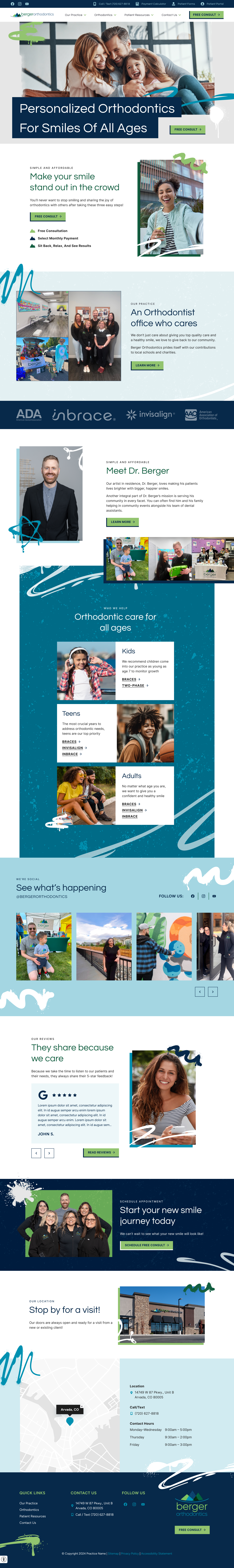 Orthodontic Website Redesign branding graphic design redesign ui web design