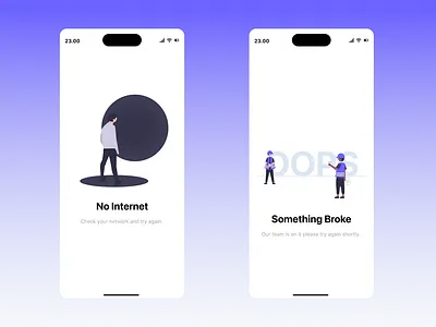 Mobile Empty State Screens app design figma screens ux uı