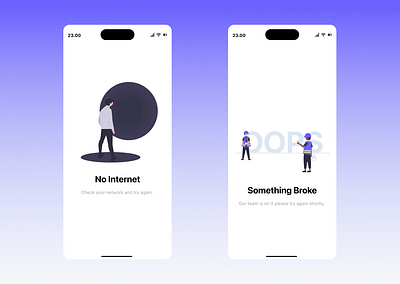 Mobile Empty State Screens app design figma screens ux uı