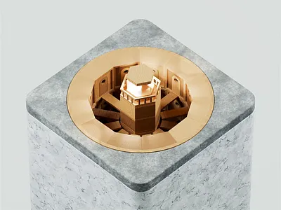 Panopticon 3d 3d animation blender blender3d illustration isometric isometric illustration