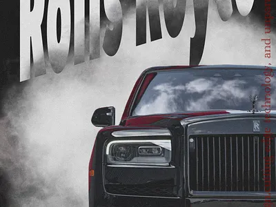 RolllsRoyce poster branding graphic design