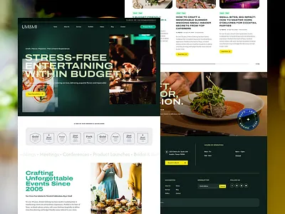 Umami - Catering & Event Planner Theme catering design homepage index landing template ui web website