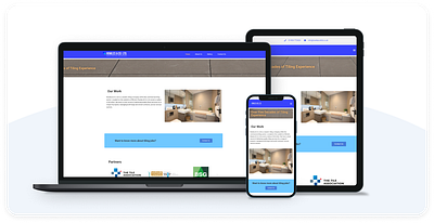 Tiling Company Website devleopment elementor graphic design ui ux uxui web design wordpress