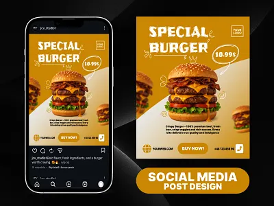 Premium Social Media Post Design for Modern Brands – High-Qualit