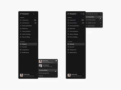 Dark nav — Untitled UI nav menu navigation product design side nav sidebar ui design user interface