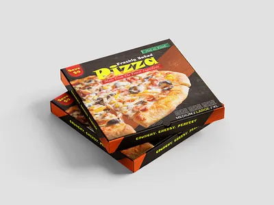 Pizza Package Design adobe illustrator branding design graphic design logo design package design visual identity
