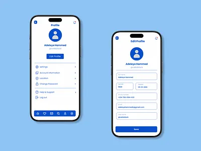 User Profile - Daily UI #006 app branding dailyui design graphic design illustration logo ui ux vector
