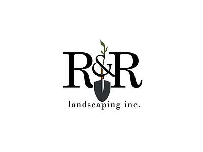 R&R Landscaping Identity identity landscaping logo namemark typemark