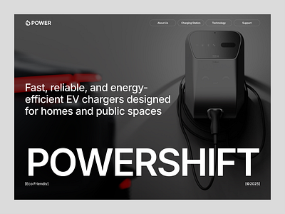 POWERSHIFT: Framer Landing Page Design chargex electra evboost evbrand evdrive evfleet evglide evlaunch evmotor evpilot evpower evpulse evroute evsense evsmart evspark evstore evstyle voltcar voltmax