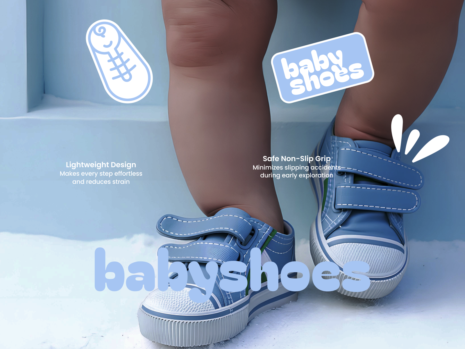 Baby Shoes Logo and Visual Design baby baby gear brand branding cute design graphic design inspiration kids logo modern shoes trend vector
