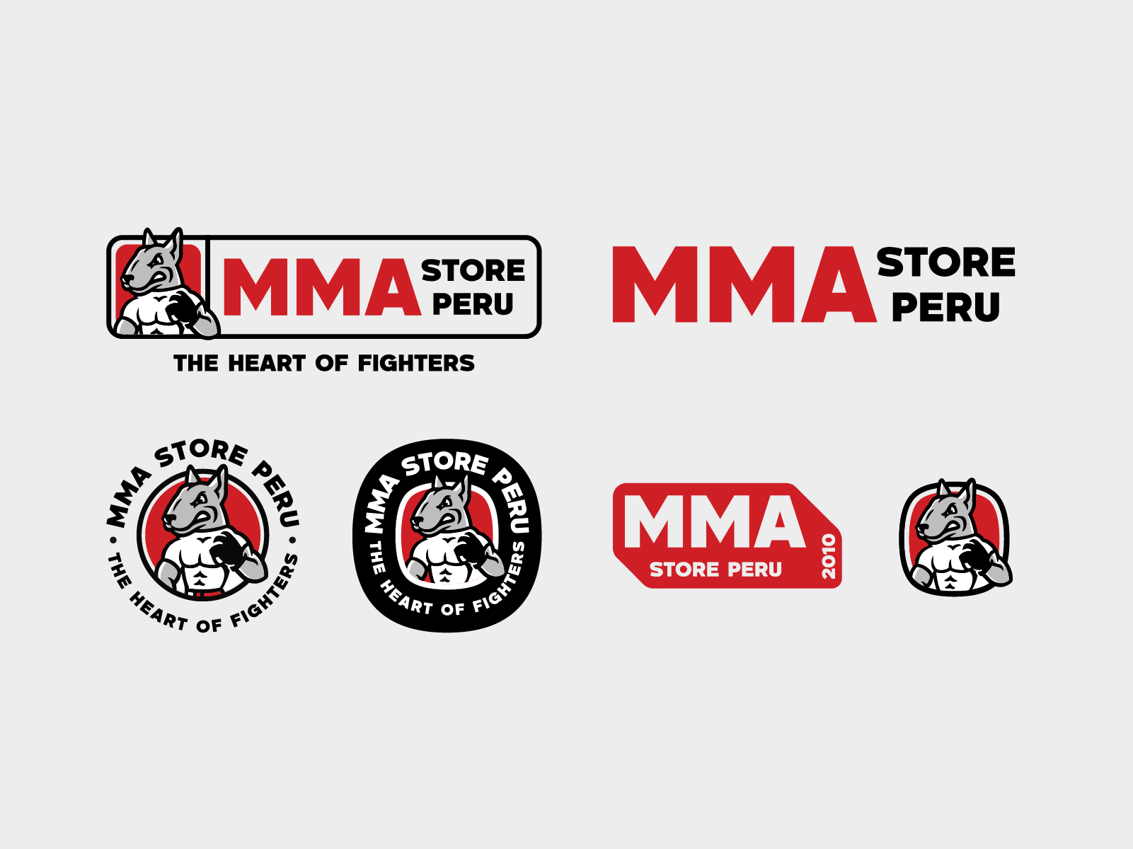 MMA STORE PERU: Full Branding Preview apparel design athletic branding bold typography brand identity branding branding system combat sports branding design fighter mascot graphic design illustration logo logo design mascot logo merchandise design mma branding modern logo sports logo sportswear branding visual identity