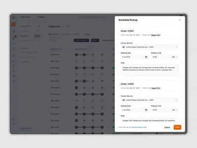 Ecomiq – Pickup Scheduling for E-commerce Shipments b2b crm dashboard ecommerce marketplace online shop online store order management product design product management saas saas ecommerce shipment ui ui design ux ux design web builder web design