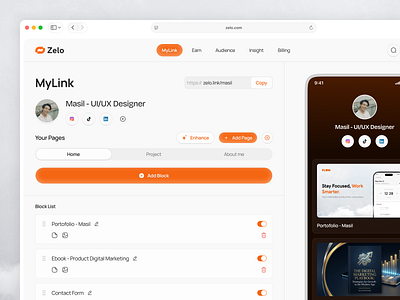Zelo - Link Management Dashboard clean dashboard design events link link dashboard link management link management dashboard link shortener marketings platform product design professional saas saas dashboard sales social marketing social media ui website