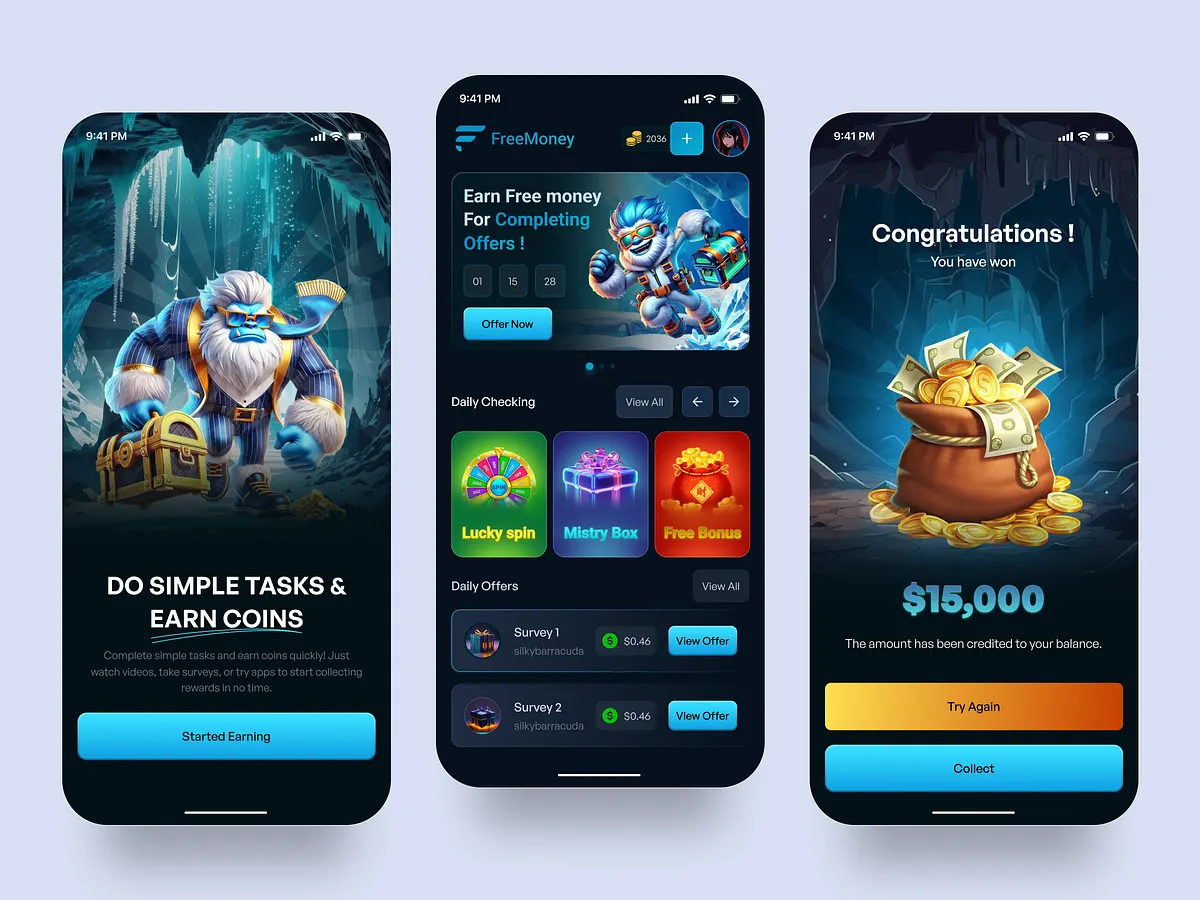 Rewards UI designs, themes, templates and downloadable graphic elements ...