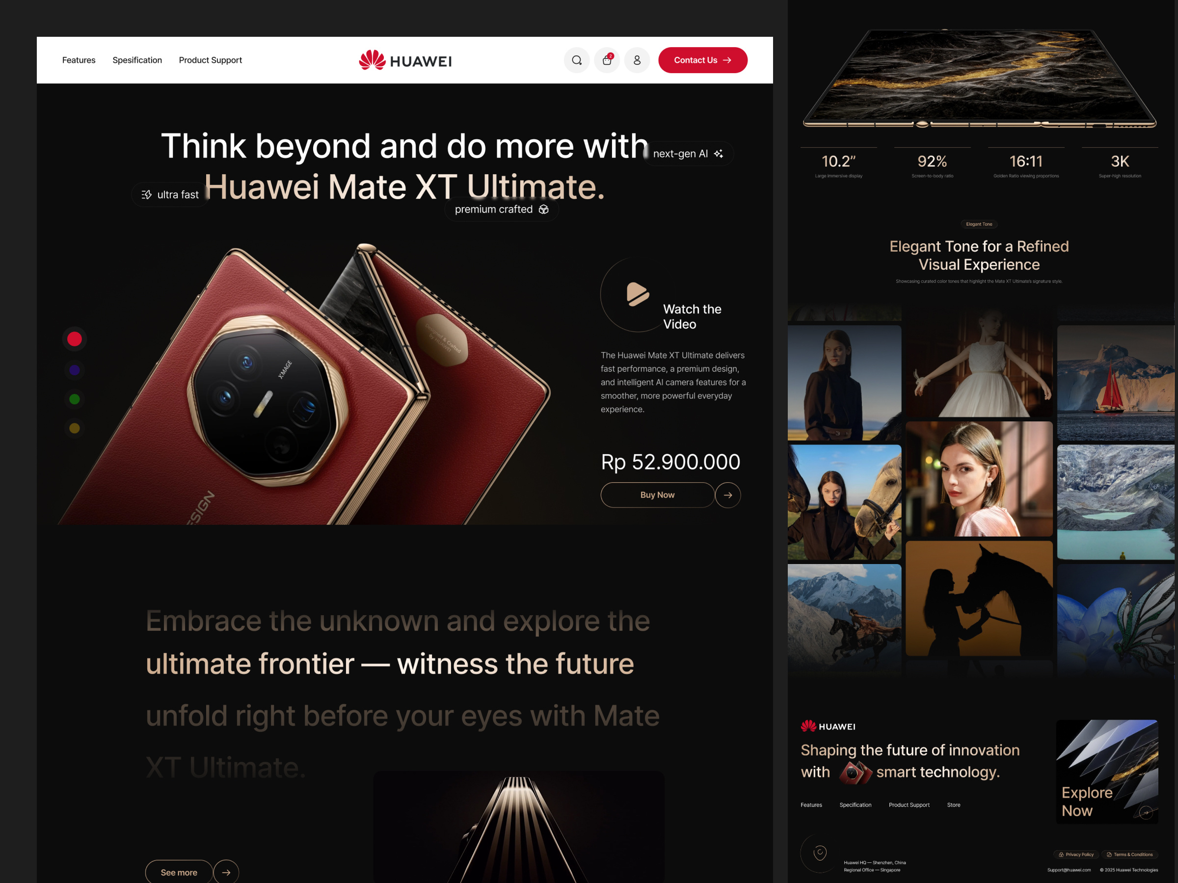 Example of Ecommerce Website UI Design Responsive