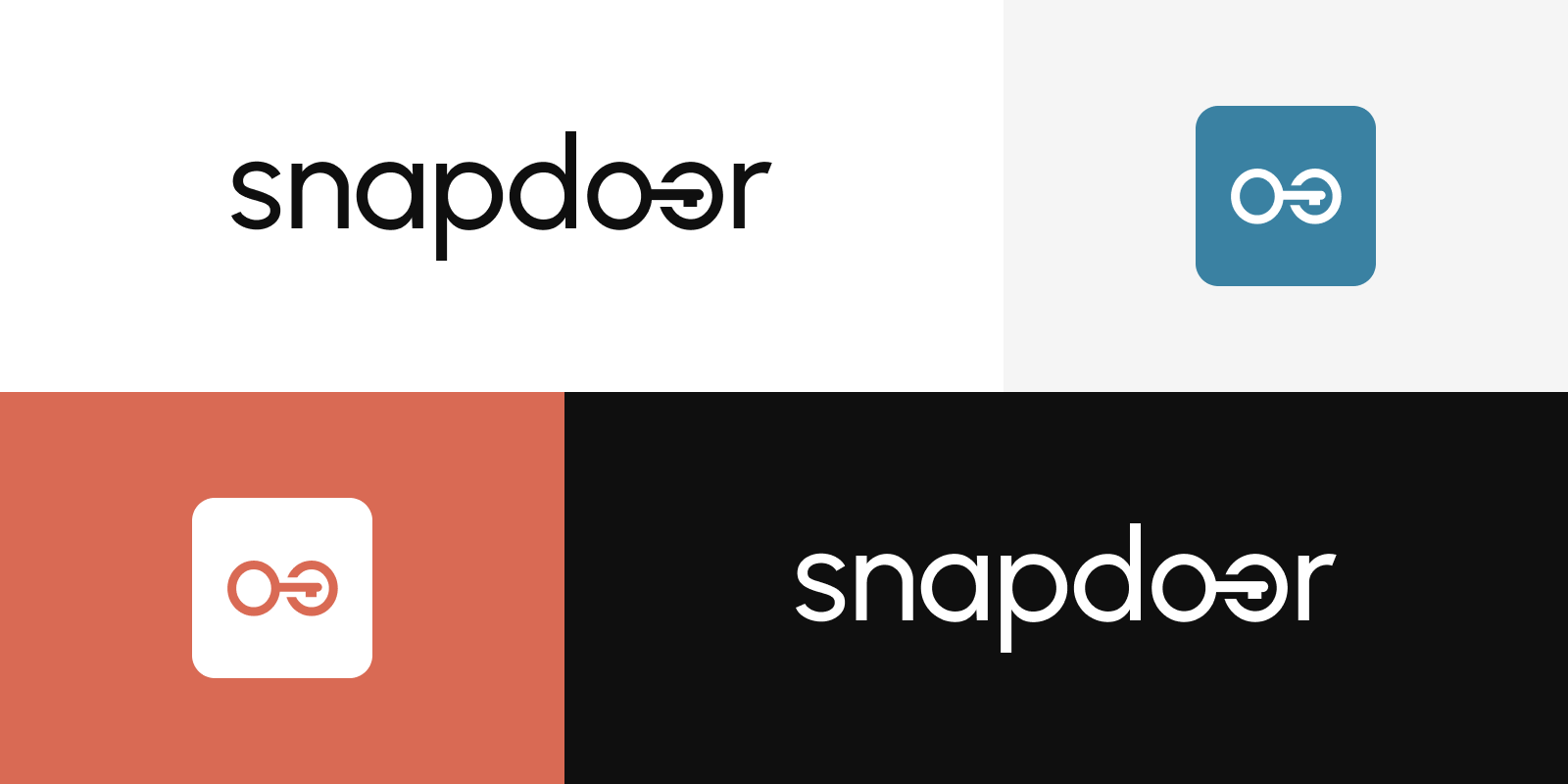 Snapdoor door logo logotype snap