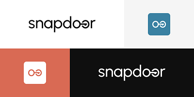 Snapdoor door logo logotype snap