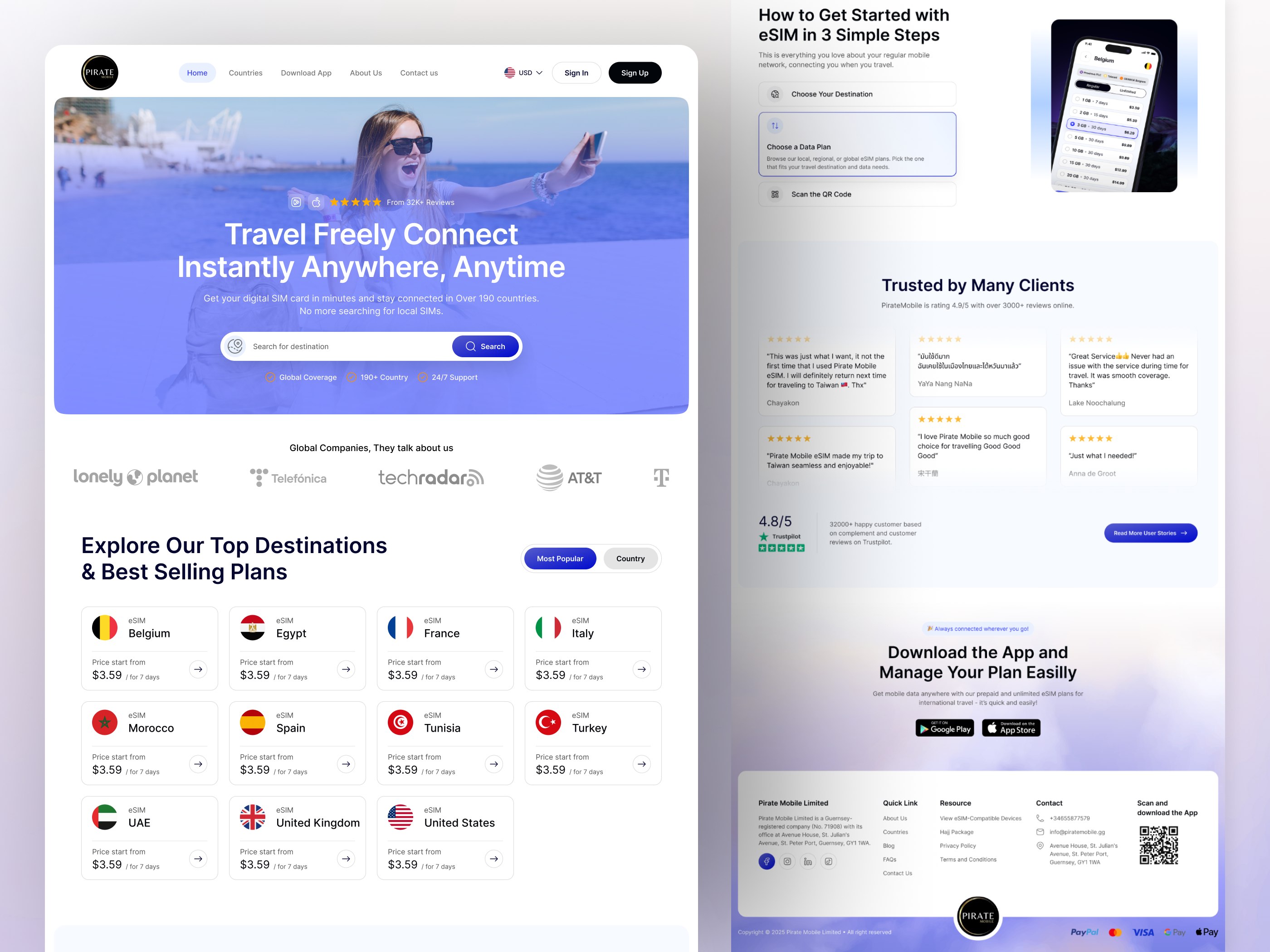 Example of Website Design & Development